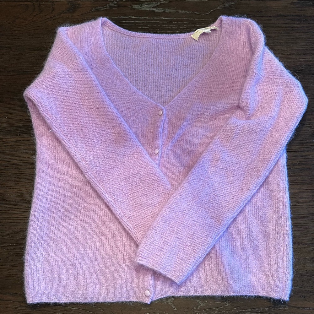 Sezane Barry Cardigan Lilas - Size XS